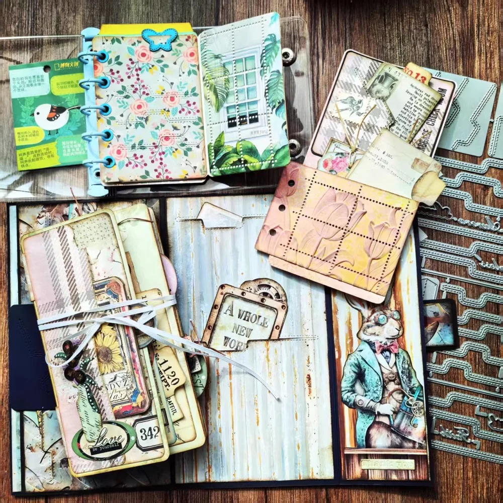 

【GOGOCRAFT】Слот для журнала KW022 - Штампы для резки JunkJournal Скрапбукинг PaperDIY Оригинальный дизайн