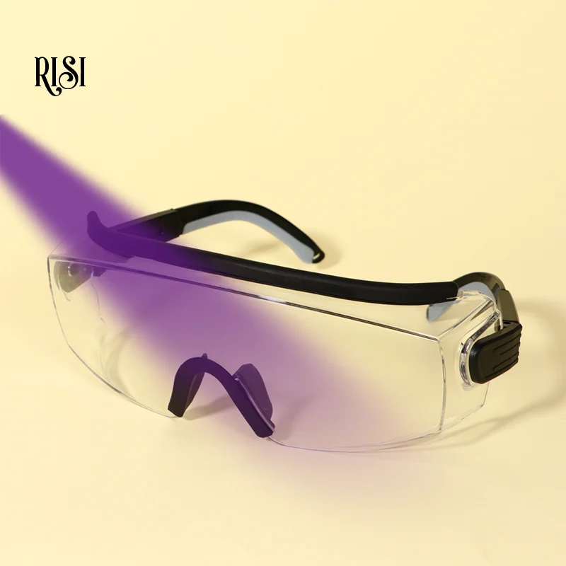 RISI Professional UV Lash Glue Adhesive Glass For Eyelash Extensions Block 400 UV Eyelash Glue Light Glass Lash UV Glue Glasses