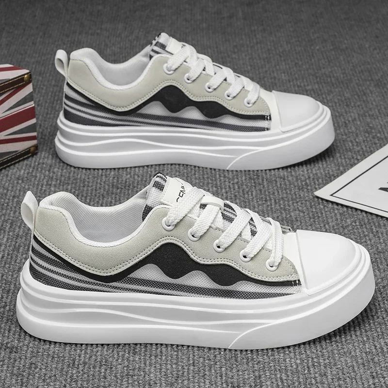 

Men's Sneakers with Vulcanized Shoes Trendy Design Are Versatile and Anti-slip Trainer Men The Four Seasons Zapatillas Hombre