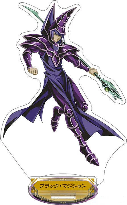 Loen Anime Peripheral Store Yu-Gi-Oh! Silent Swordsman Dark Magician HD Figure Acrylic Stand Desktop Decoration Series About15cm