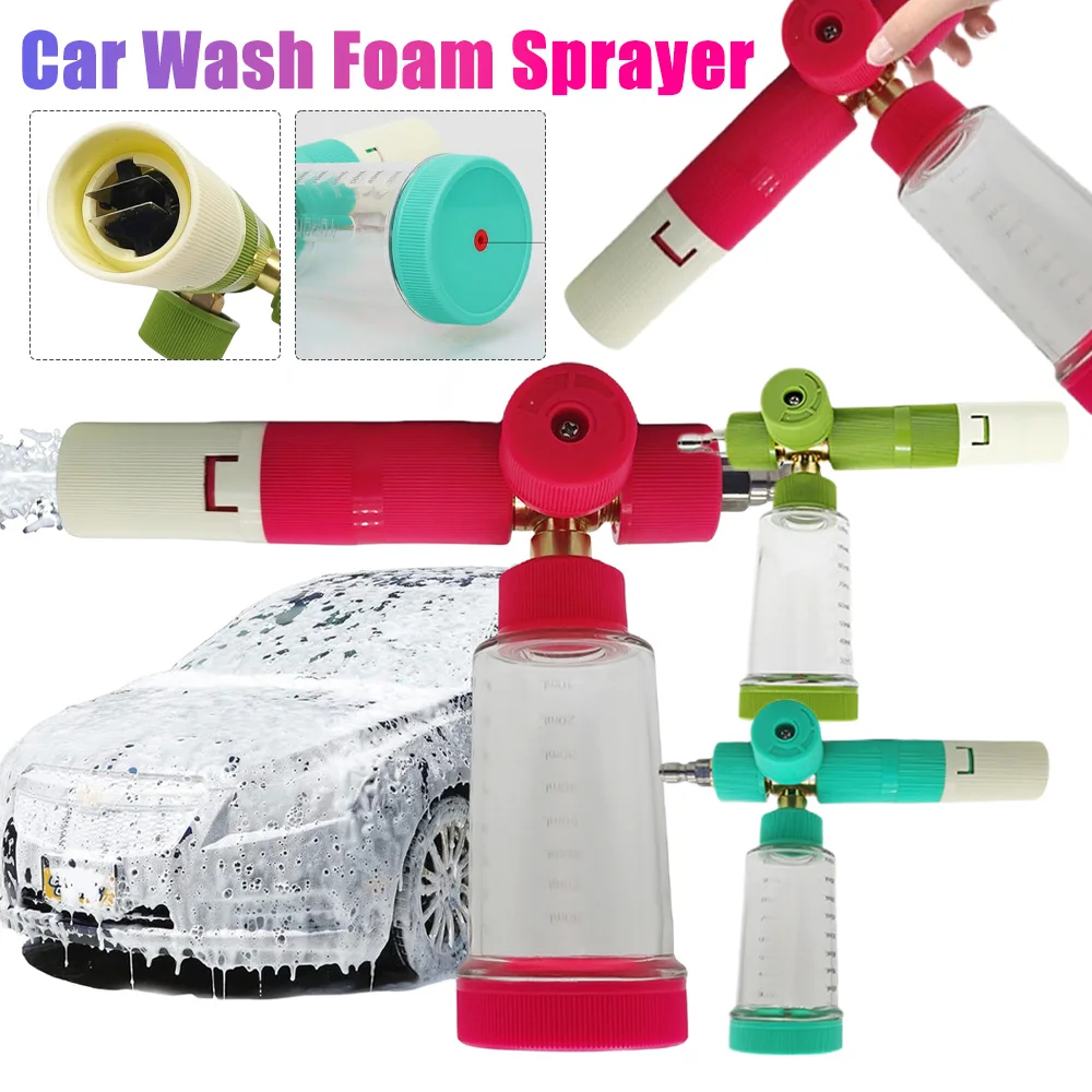 

100 мл оригинальный распылитель жидкой пены, пушка для пены под давлением с 1/4 дюйма, быстроразъемная снежная пена, распылитель для автомойки, автомойка