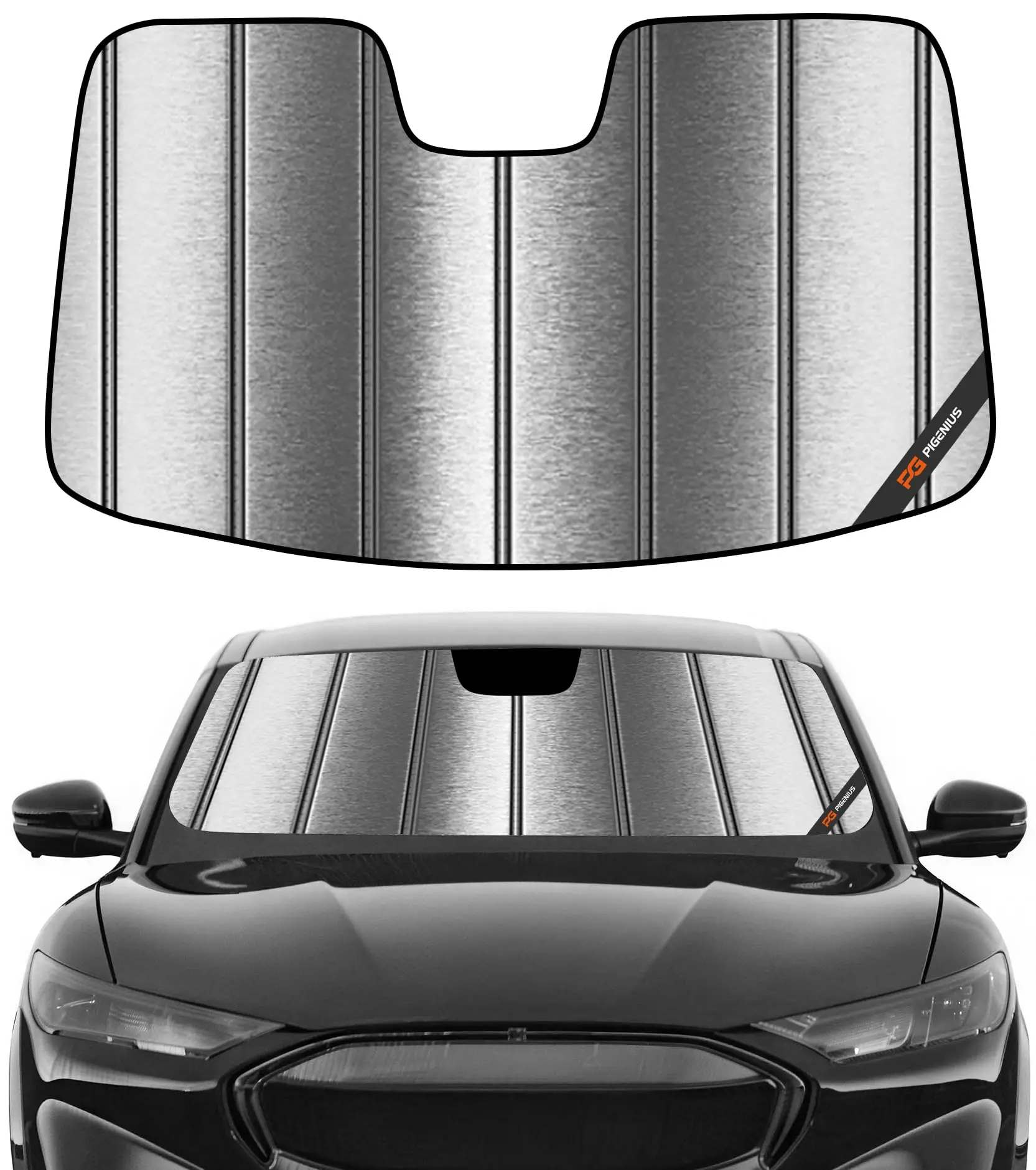 

Custom Fit Front Windshield Sunshade For Ford Mustang Mach-E 2021–2026