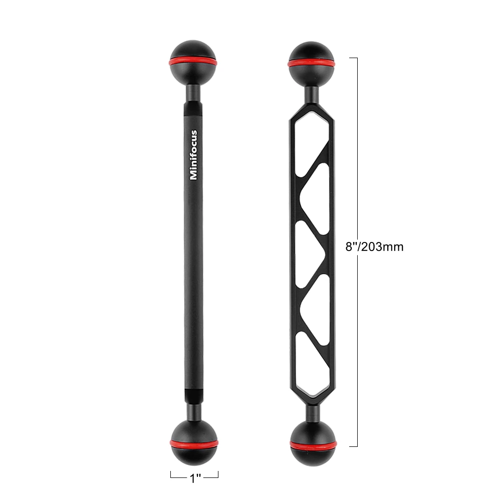 Essential ดำน้ำอุปกรณ์การถ่ายภาพ Dual 1 ''นิ้วข้อต่อแขนข้อต่อถาดระบบแสงอุปกรณ์เสริมชุด Anlge ปรับ