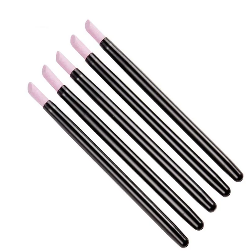 

Sdotter 5pcs Quartz Stone Scrub Pen Cuticle Remover Pusher Trimmer Dead Skin Remover Black Professional Nail Art Care Tool