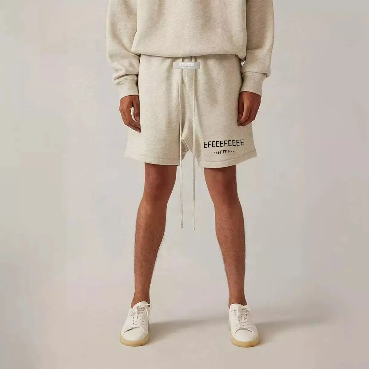 Men's summer 2-piece letter foam printed round neck short sleeved T-shirt+elastic waist shorts set, street wear casual sports se