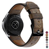 Retro Leather Strap For Samsung Galaxy watch 6 4 5 Pro 45mm classic active 2 20mm 22mm correa bracelet HUAWEI watch GT 2e 3 band