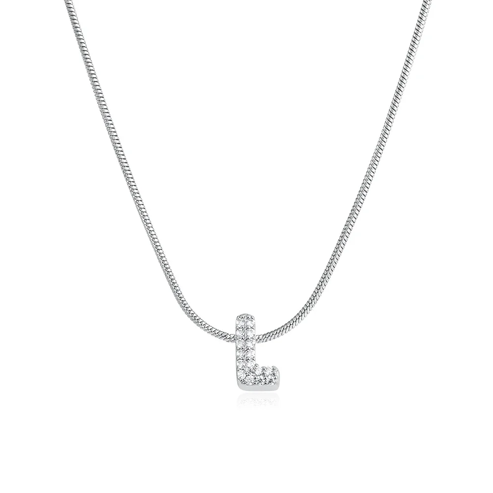 Modische Kleine CZ Zirkon Initial Alphabet Anhänger Halskette Vergoldeter Edelstahl A-Z Buchstaben Halsketten Geburtstagsgeschenke Schmuck – Detail 30