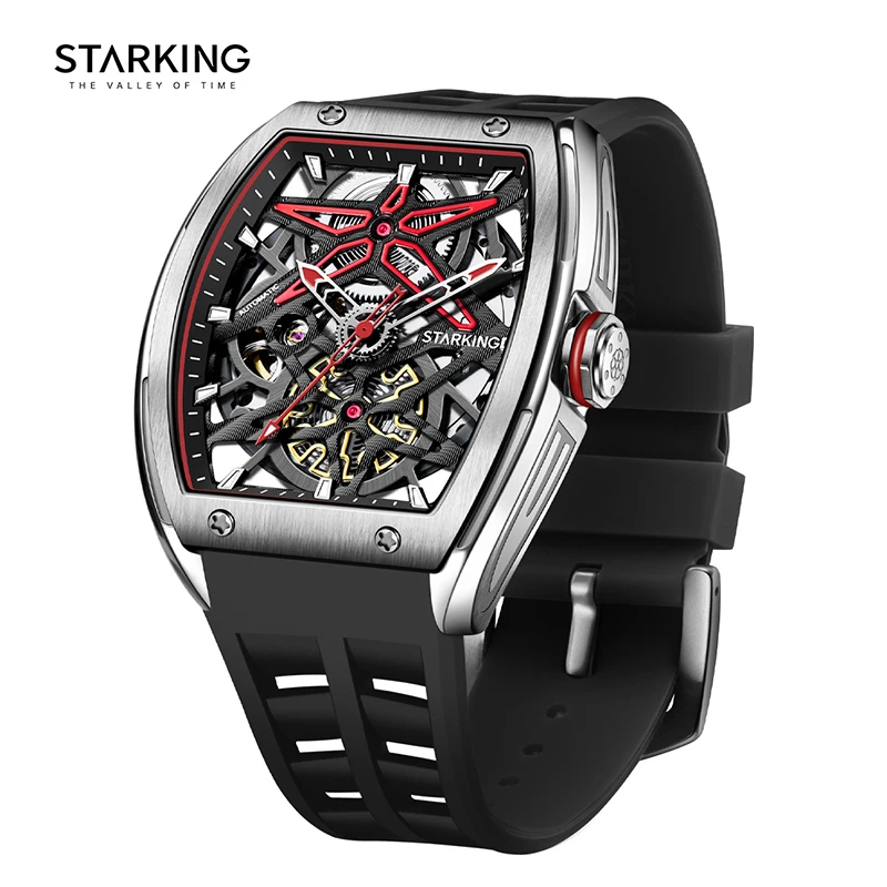 Starking brand men\'s watch AM0530 automatic sports Seiko NH38 mechanical movement hollow luminous fashion waterproof watch man