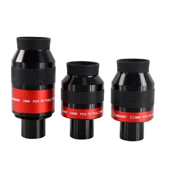 Angeleyes 70° FMC 7/14/22mm 1.25'' flat field autofocus ultra wide angle eyepiece high-power astronomical telescope accessories