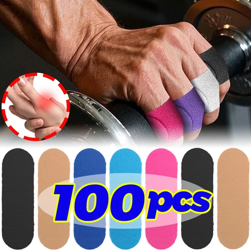 5/100pcs Elastic Finger Sleeve Protector Breathable for Women Men Sports Tape Wrap Gym Yoga Men Women DIY Accessories Outdoor