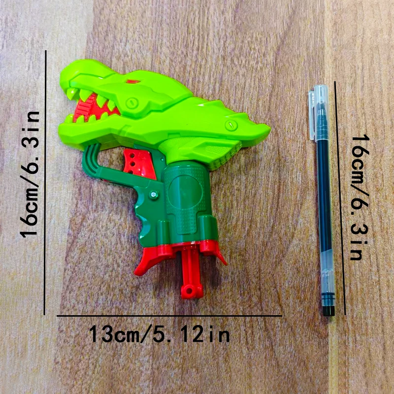 Pistola de balas suaves de dinosaurio, diez balas, verde, azul, para niño y niña, juguete de pistola de balas suaves, juguete lanzador de balas suaves