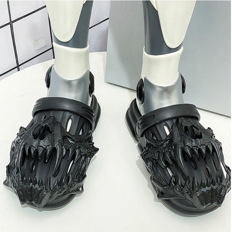 Men Sandals Creative Monsters Slippers Light EVA Men Casual Shoes Novelty Outdoor Clogs Beach Sandal Non-slip Indoor Home Slides