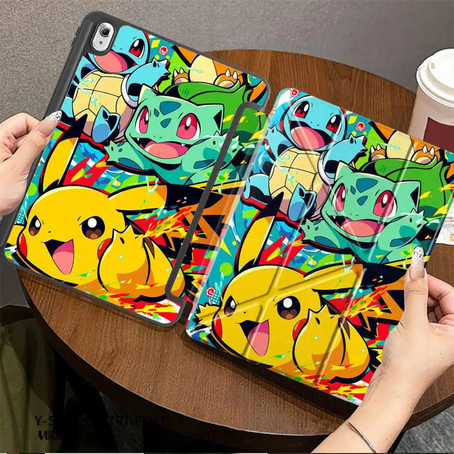 Pokrowiec na tablet Pokemon Pikachu z uchwytem na długopis do Samsung Galaxy Tab S7 FE S8 S6 Lite 10.4 cala S10 S10+ A11 Plus A8 2022 — zdjęcie produktu 6