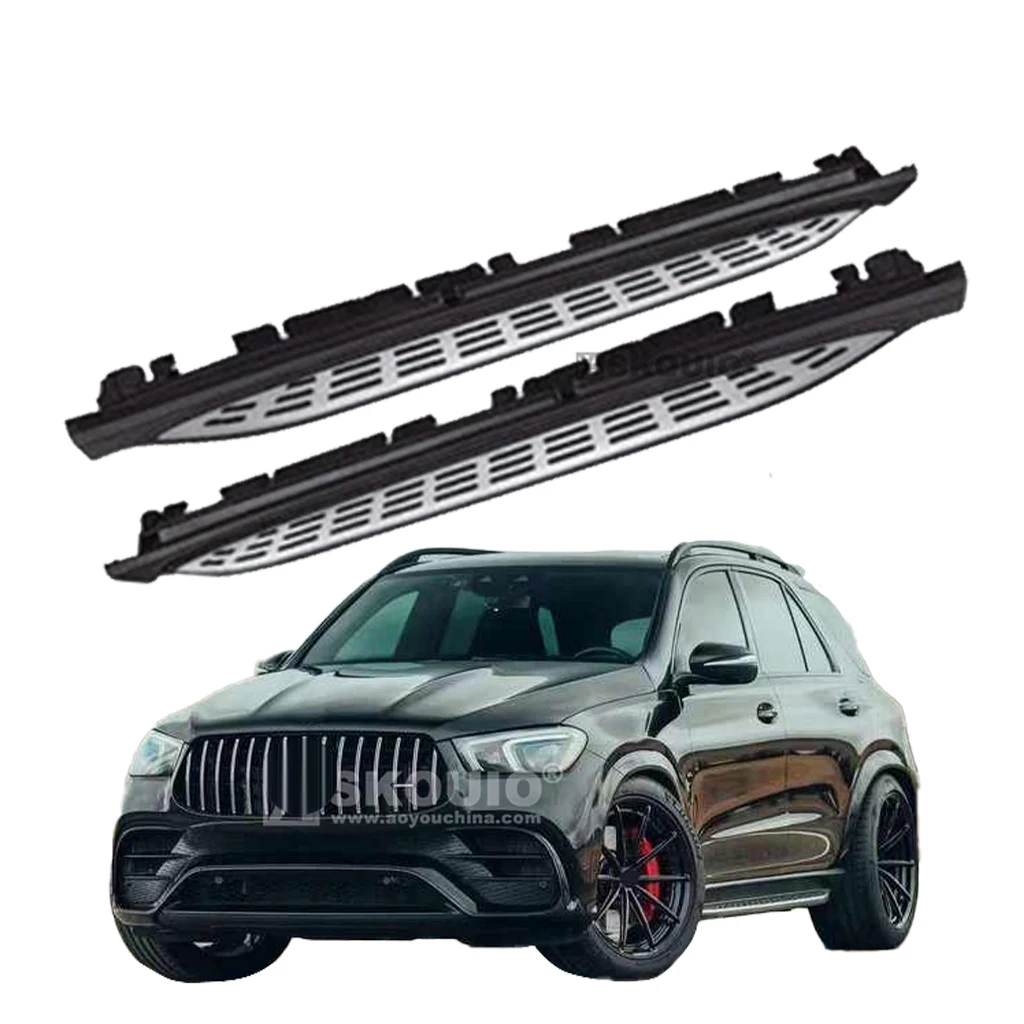 

Новая подножка из алюминиевого сплава SKOUIO-AB7 OEM для Benz GLE 2020-2024, черная педаль, боковая педаль
