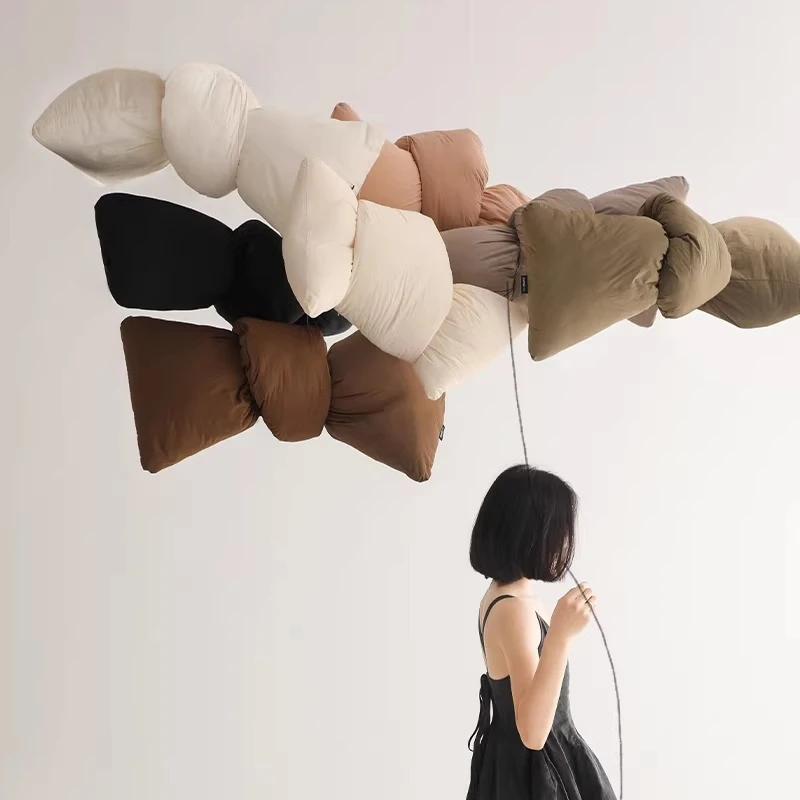 Special-shaped throw pillow, kelp knot children's bedroom bedside living room sofa waist cushion pillow