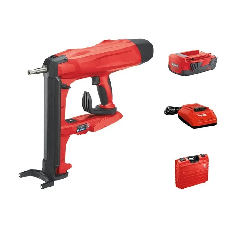 Low price Cordless Electric Cement Nail Gun Concrete Door and Window Decorative Cement Wall Steel Pipeline Fixation Lithium