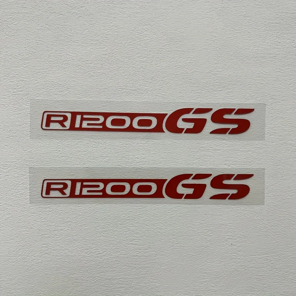قطعتان من ملصق "R1200GS" اللافت للنظر للسيارة والدراجات النارية، ملصق حروف متعدد الألوان لتخصيص المركبات