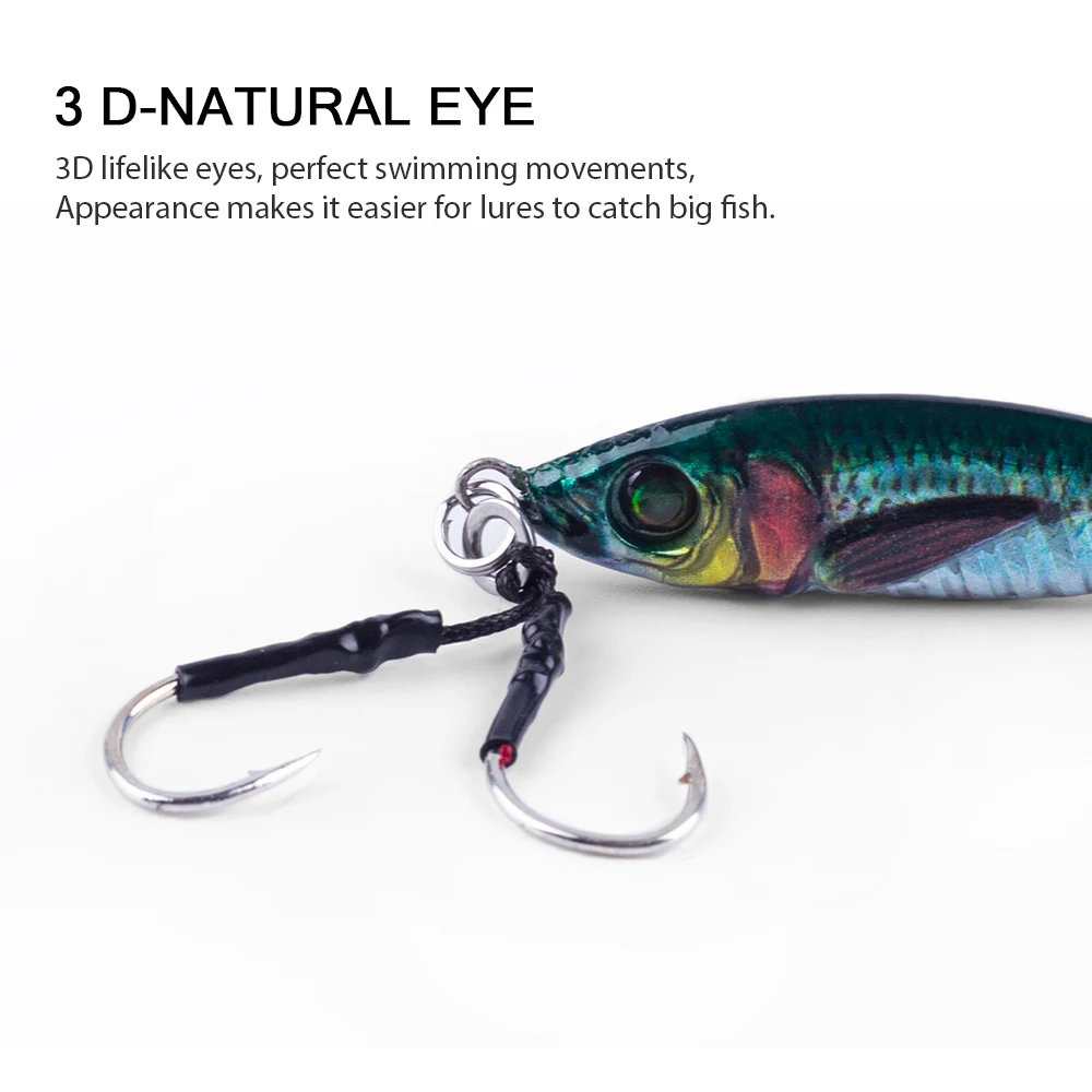 Hanlin 7g/10g/14g/21g/28g/40g Colorful Metal Jig Fishing Lure Spinning Spoon Bait Bass Hook Minnow Sinking Casting Pesca Tackle