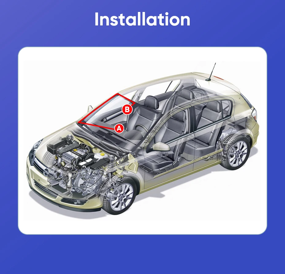 Ainavi Auto-Multimedia-Kamera 360-Grad-Kameras Rückfahrkamera Weitwinkel-Rückfahrkamera HD Dashcam AHD 1080P 720P DVR Fahrtenschreiber ADAS – Detail 14