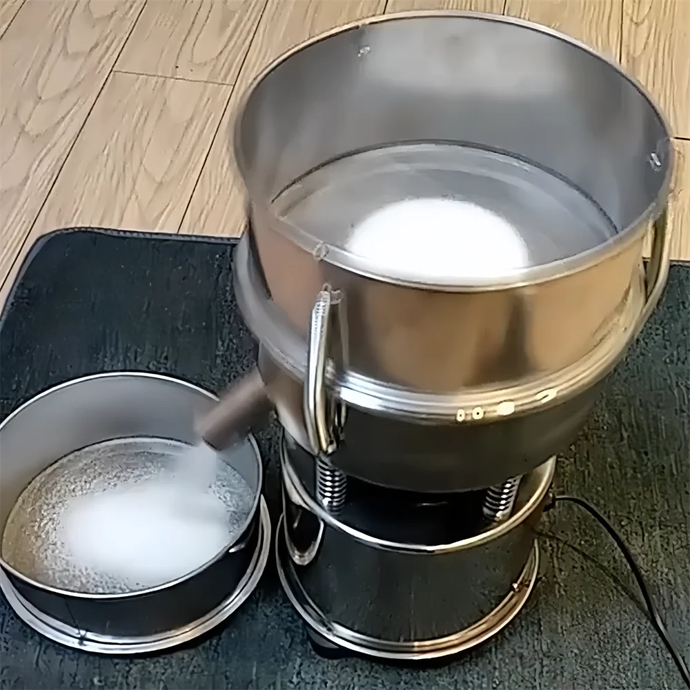 Diameter 20cm Electric Liquid Powder Sieve Vibrating Screen Sifting Machine
