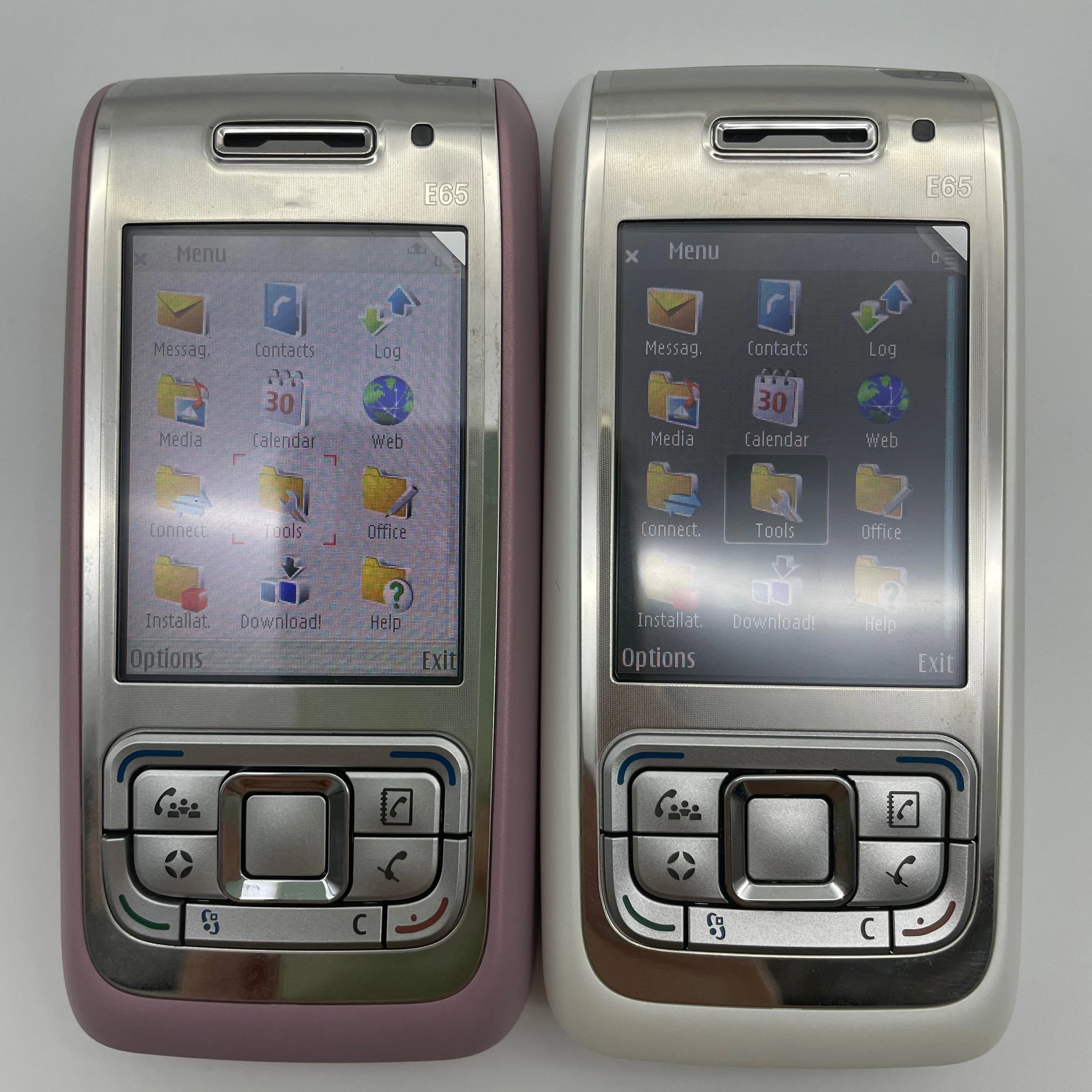 Refurbished Original E65 950mAh 2G Single Sim Unlocked 2.2 inches Mobile Phone Russian Arabic Hebrew Keyboard Made in Finland