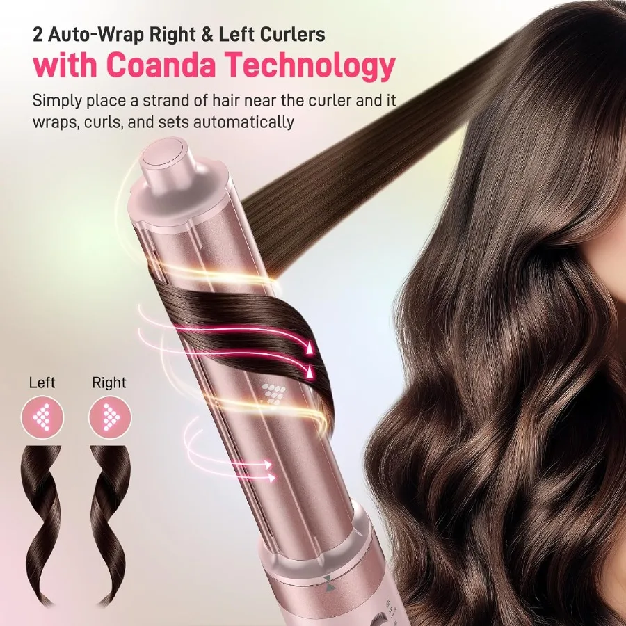 غلاف مصفف الهواء الساخن ذو الجهد المزدوج - فرشاة مجفف الشعر 5 في 1 مع مجفف شعر سريع الجفاف وتصفيف الشعر وتكثيفها #5