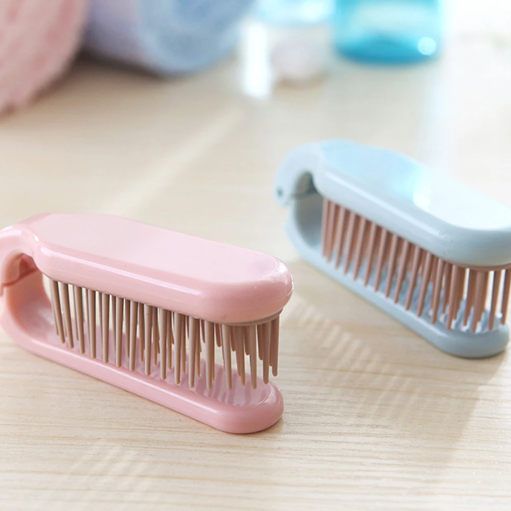 

2pcs Foldable Detangling Curling Combs for Styling Hair Care Accessory Anti-static Massage Travel Use Hairdressing Tool