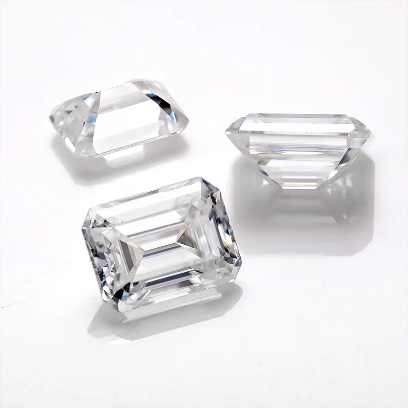 Loose Moissanite Stone Emerald Cut 3 Carat 7X9m  D Color Princess Heart Oval Radiant Pear Marquise Round Asscher