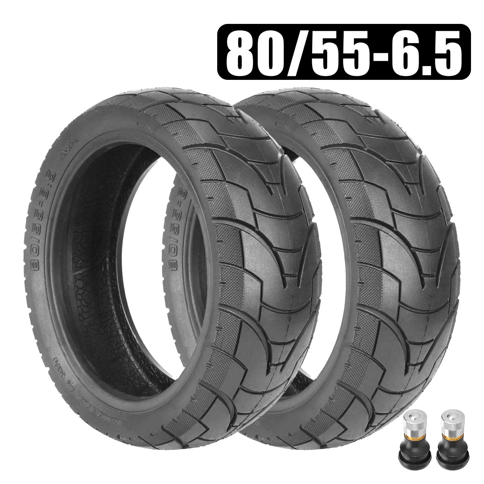 80/55-6.5 10Inch Tubeless Tire For Electric Scooter High-Quality Super Wear Front Rear Wheel Vacuum Tire Replacement Accessories