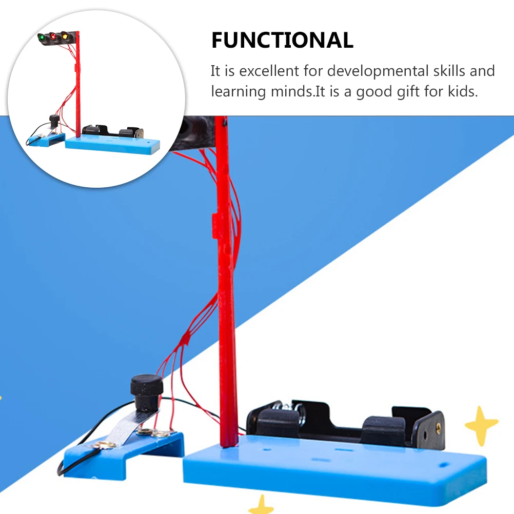 Modelo de semáforos caseiros para crianças () Kit de experimento científico infantil