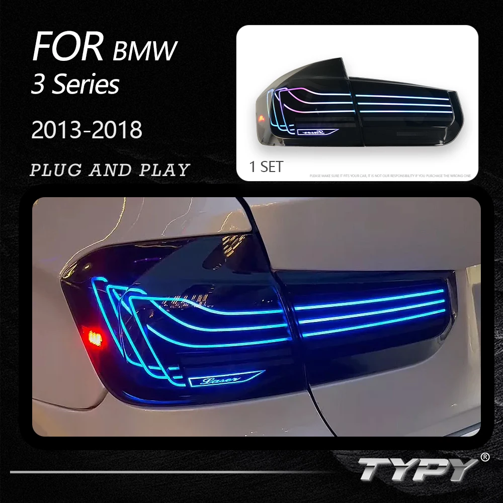 Car Lights RGB Tail Lights For BMW F30 Taillights Assembly 3 Series F35 2013-2018 Rear Lamps Dynamic Rainbow-colored