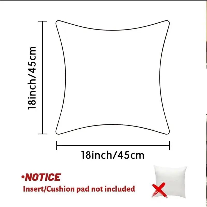 Christmas Farmhouse Pillow Covers Set of 4, 18x18 Decorative Cases for Cozy Couch and Sofa Holiday Decor