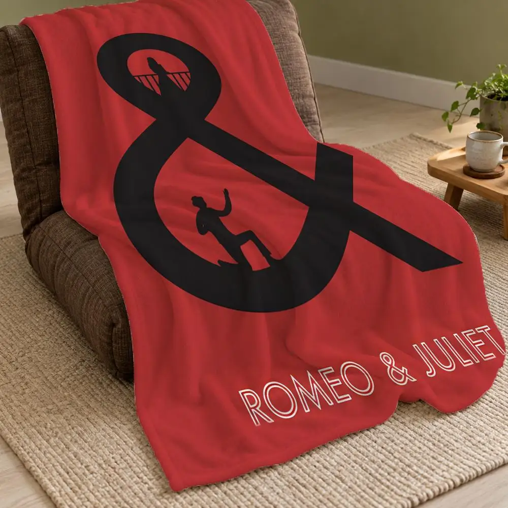 Romeo And Juliet Throw Double Sided Flannel Throw Blanket Soft Warm Washable Home Decor
