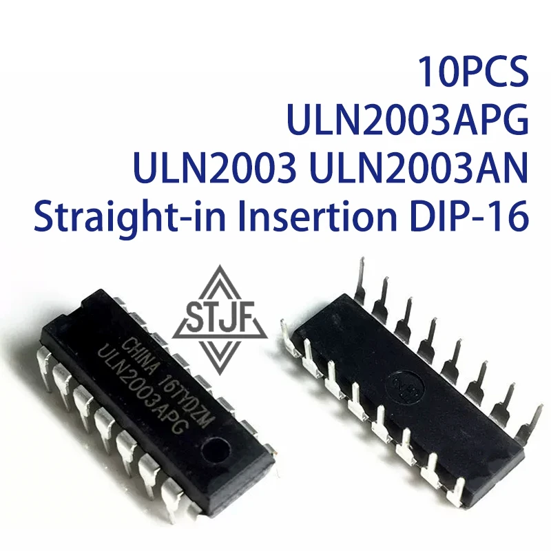 10PCS ULN2003APG ULN2003 ULN2003AN Straight-in Insertion DIP-16