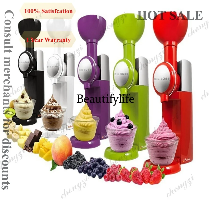 

A81 Household Kitchen Ice Cream Machine DIY Making Fruit Cone Frozen Dessert Maker Homemade Summer Heat Relief Popsicles Automat