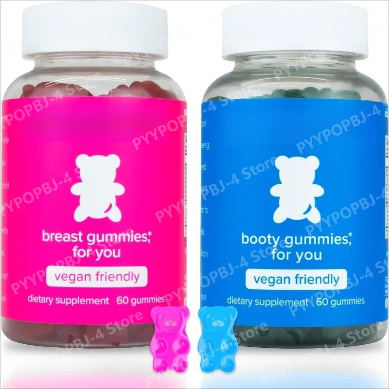 Paquete Combinado Top & Peach Support, Gomitas Multivitamínicas para Mujeres, Incluye Extractos Herbales y Vitaminas Esenciales, Sin Gluten, 60 Unidades