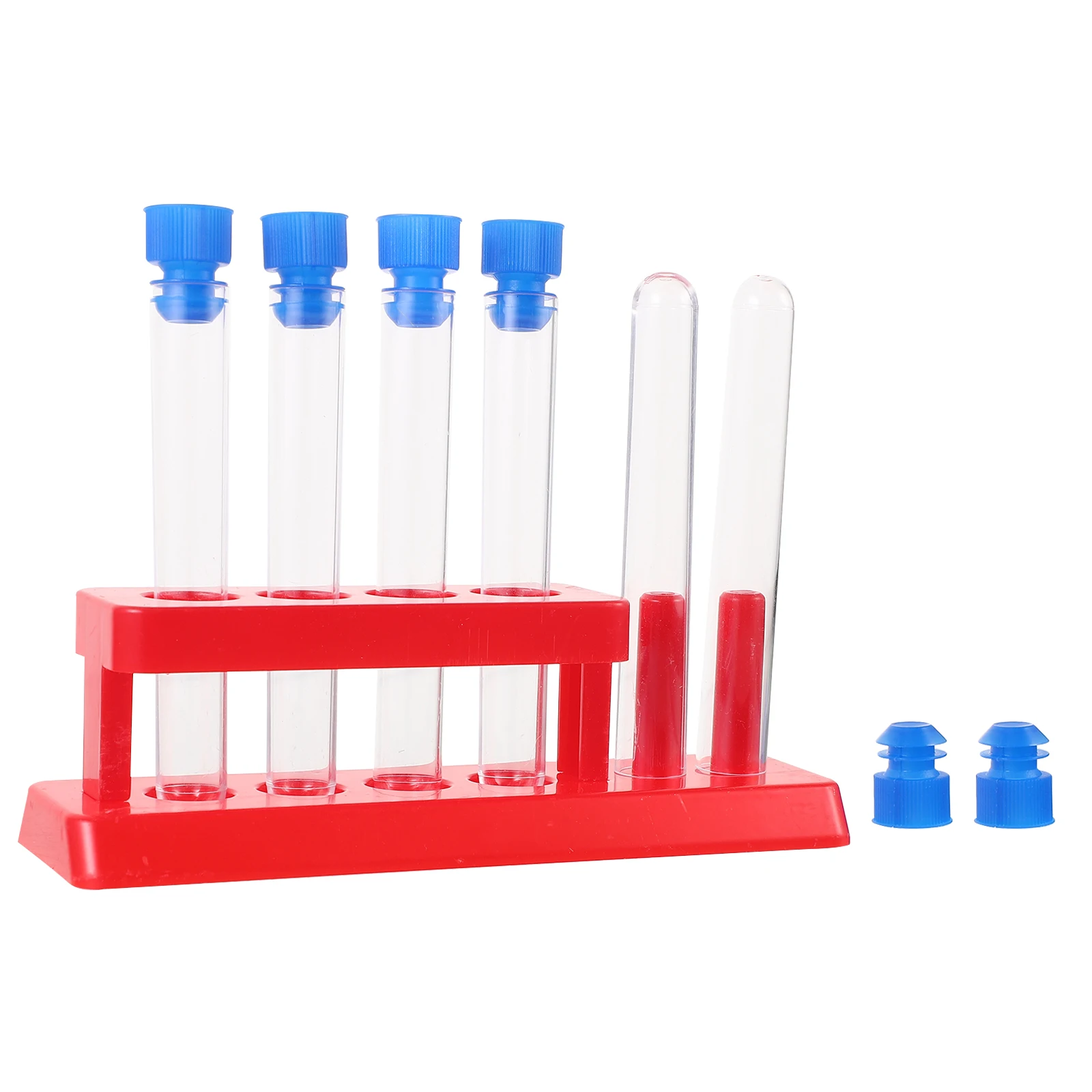

1 set Plastic Test Tubes Kids Clear Lab Racks Stand Rack Science Learning Tools Storage Solution Premium Material