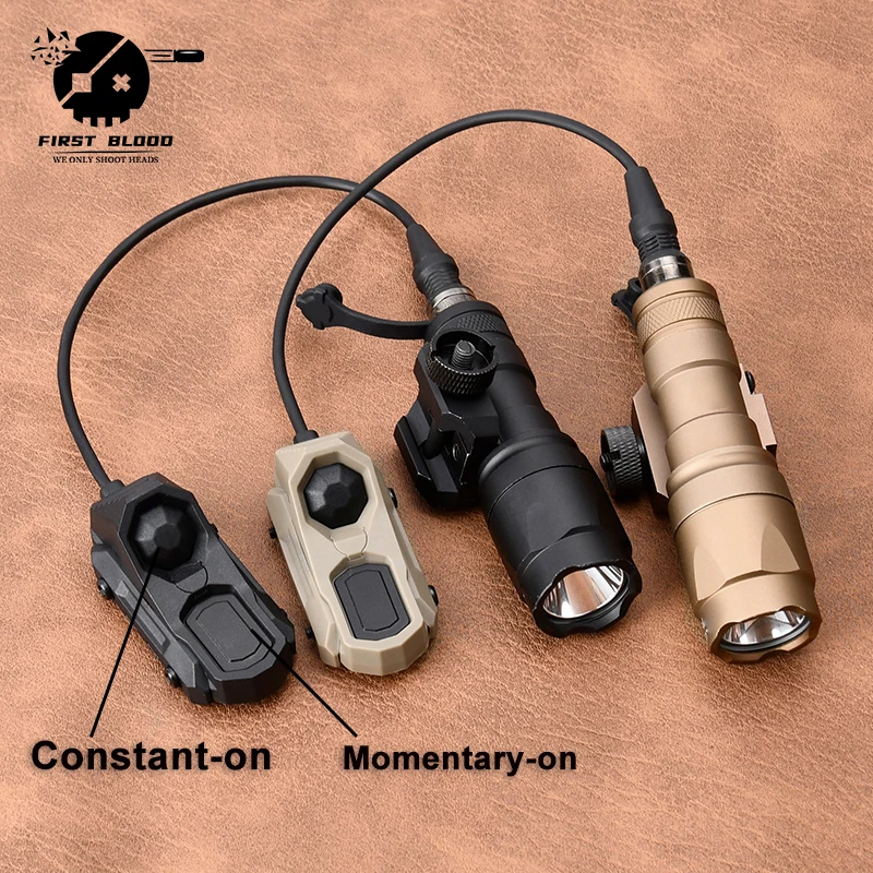 Light Switch - タクティカルランタン、M300/M600フラッシュライト。AXリモート圧力スイッチ付き。M/Keymod 20mmピカティニーレールマウントに対応。エアソフト用ライト。
