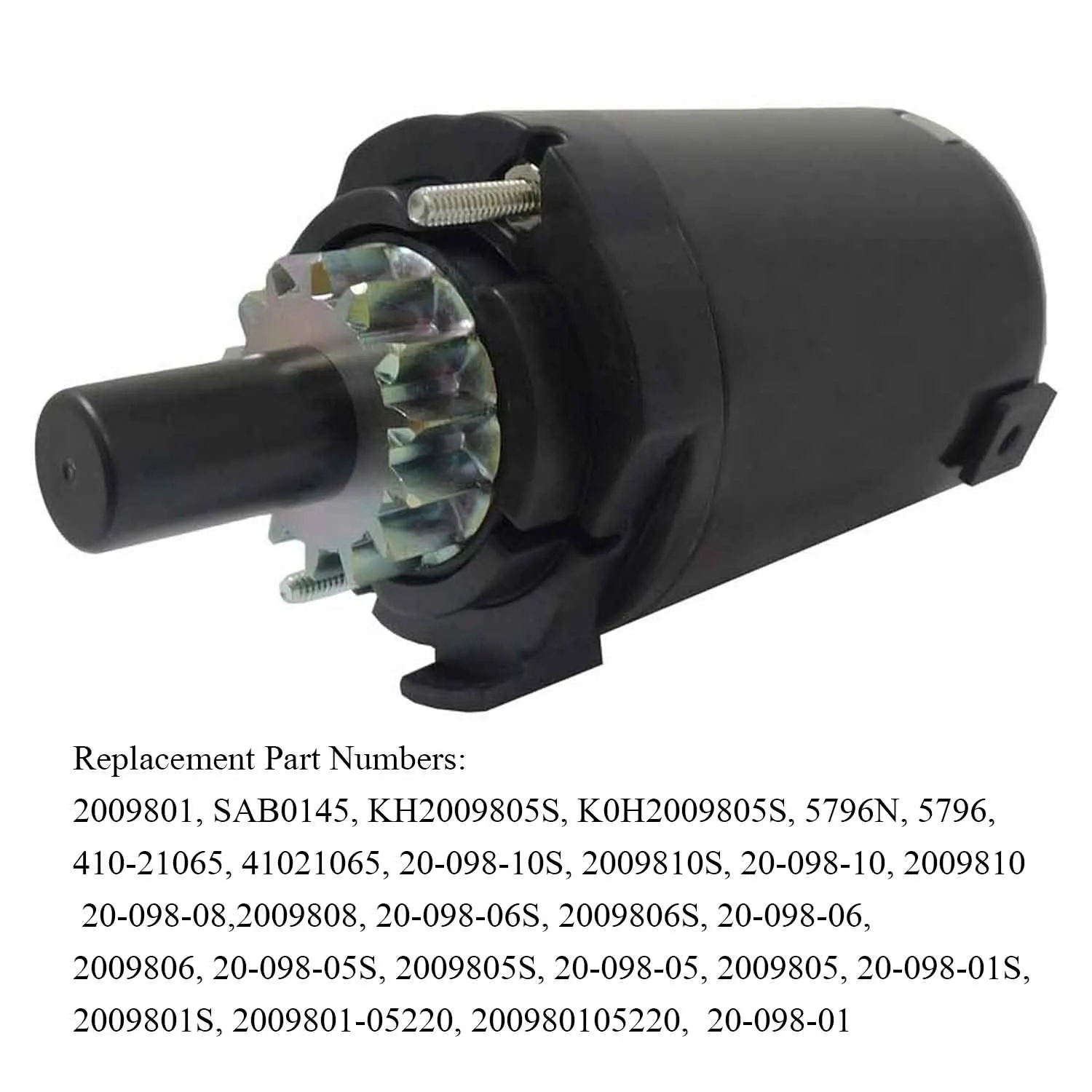 

Starter Compatible With Kohler 18 19 21 HP 20-098-01 20-098-01S 20-098-05 20-098-05S 20-098-06 20-098-06S 20-098-08 20-098-10