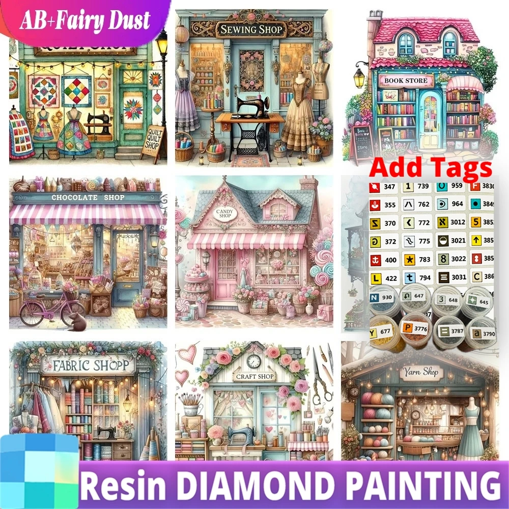 

Алмазная мозаика AB Fairy Dust: пейзаж с кристаллами, 5D DIY, для декора стен гостиной, полный набор, квадратные стразы