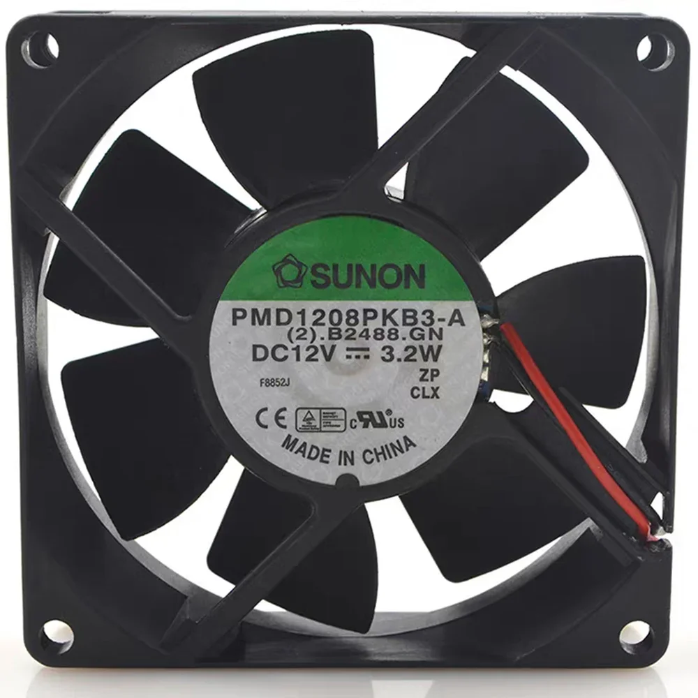 for SUNON PMD1208PKB3-A 8025 DC12V 3.2W 8CM 80mm dual ball bearing cooling fan 80*80*25mm