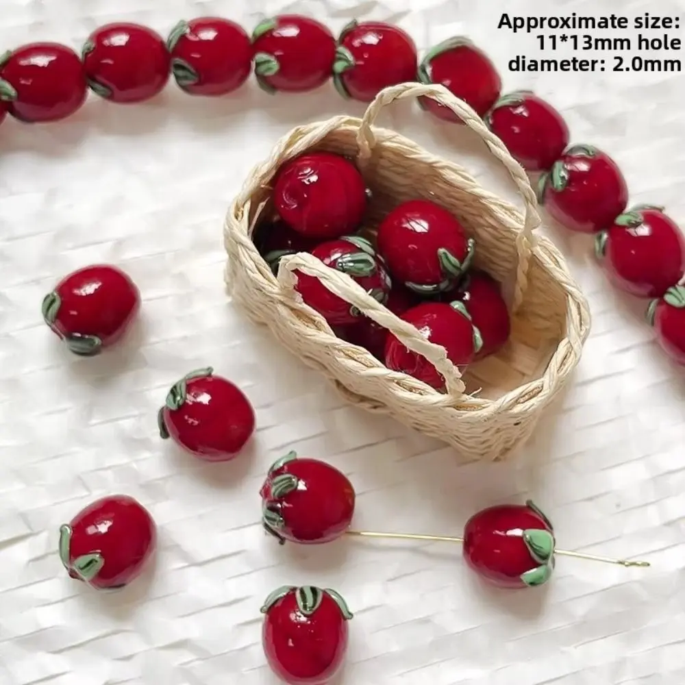 جديد الخرز شكل الخرز الزجاجي المواد الزجاجية اليدوية الاكسسوارات العصرية الفائدة تصميم الإبداعية الأناناس الخرز