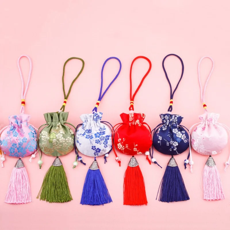 Imagem -02 - Stobag-saquinho de Flores Chinesas Bolsa de Cordão Pendurado Pacote de Jóias de Presente Bolso de Armazenamento Bolsa Reutilizável Portátil Atacado 50 Pcs