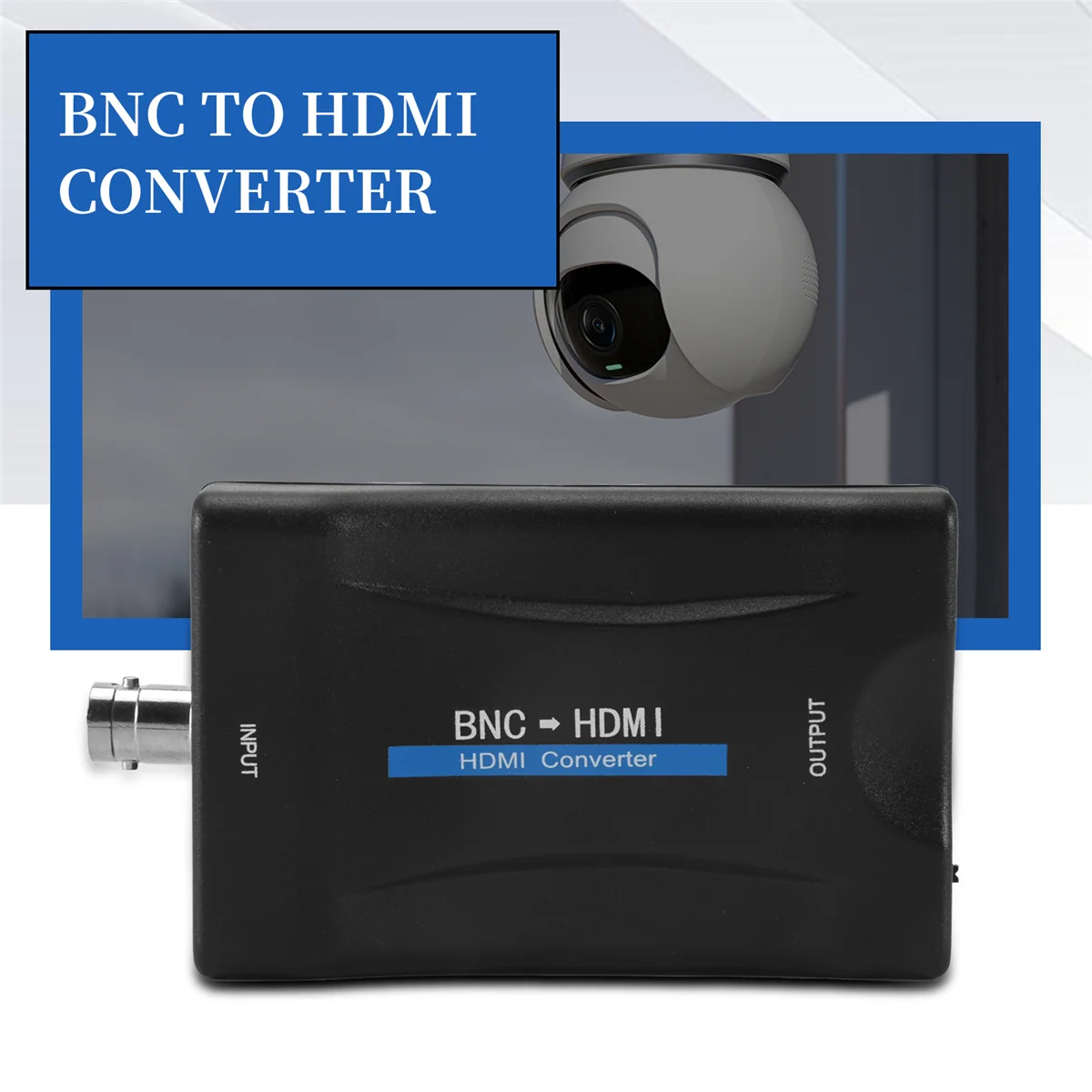 BNC to HDMI Converter Adapter Female CVBS BNC HDMI Coax 1080P Output HDCP Hook Security Camera DVRs Surveillance HOT