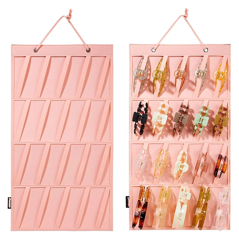 

Hair Claw Clips Organizer Large Capacity Headband Holder Wall Hanging Hair Clip Storage Hanger Space Saving Girls Room Wall Deco