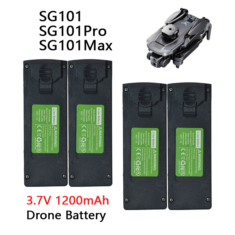 Mini Drone SG101 3,7 V 1200mAh batería Lipo de respaldo también adecuada para batería recargable versión MAX PRO