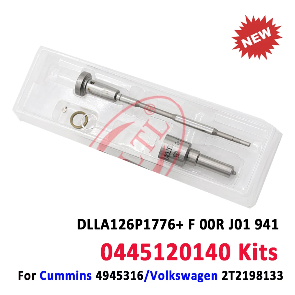 

0445120140 Diesel Injector 0986435544 Repair Kits Nozzle DLLA126P1776 Valve F00RJ01941 for Volkswagen 2T2198133 Cummins 4945316