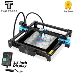 Twotrees TTS-55 프로 레이저 조각기, 터치 스크린 레이저 타각기, 디스플레이 추가, 블루 라이트 CNC 기계, 40W