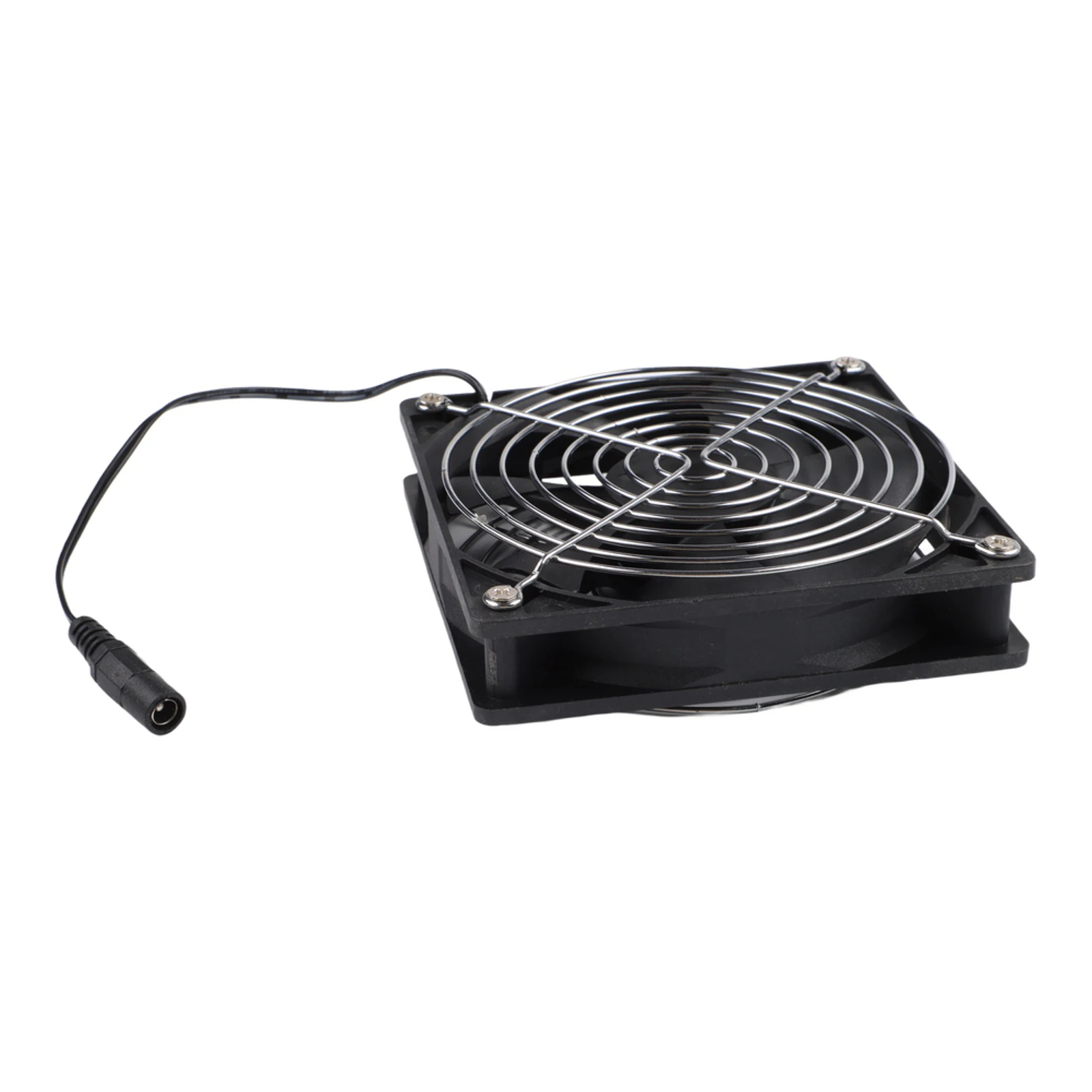 Brushless Case Fan Circuit Breaker Low Noise Design Black 120mm Computer Fan 36.63dBA Noise Fire-resistant PBT
