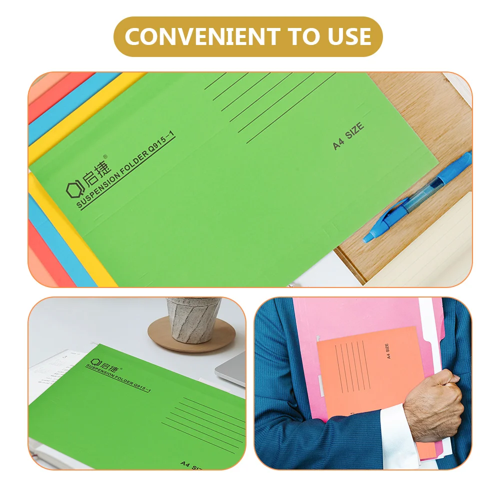 Pasta Pendurado File Folders, Frame Coupon Container, Tamanho Garantido Armário